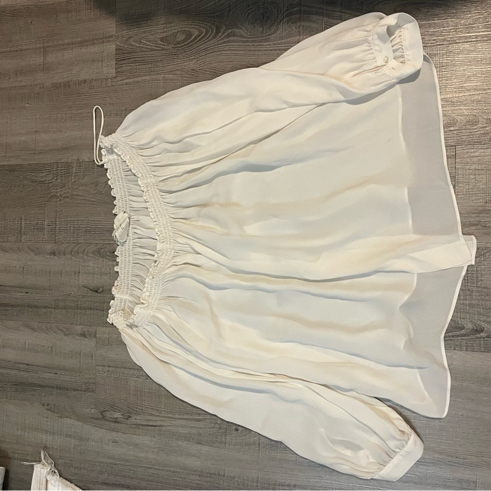 L'Atelier creme Off the Shoulder top size  M